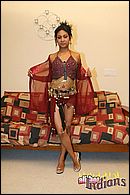 Ponytailed Indian wench strips and shows her round boobies from All Hot Indians